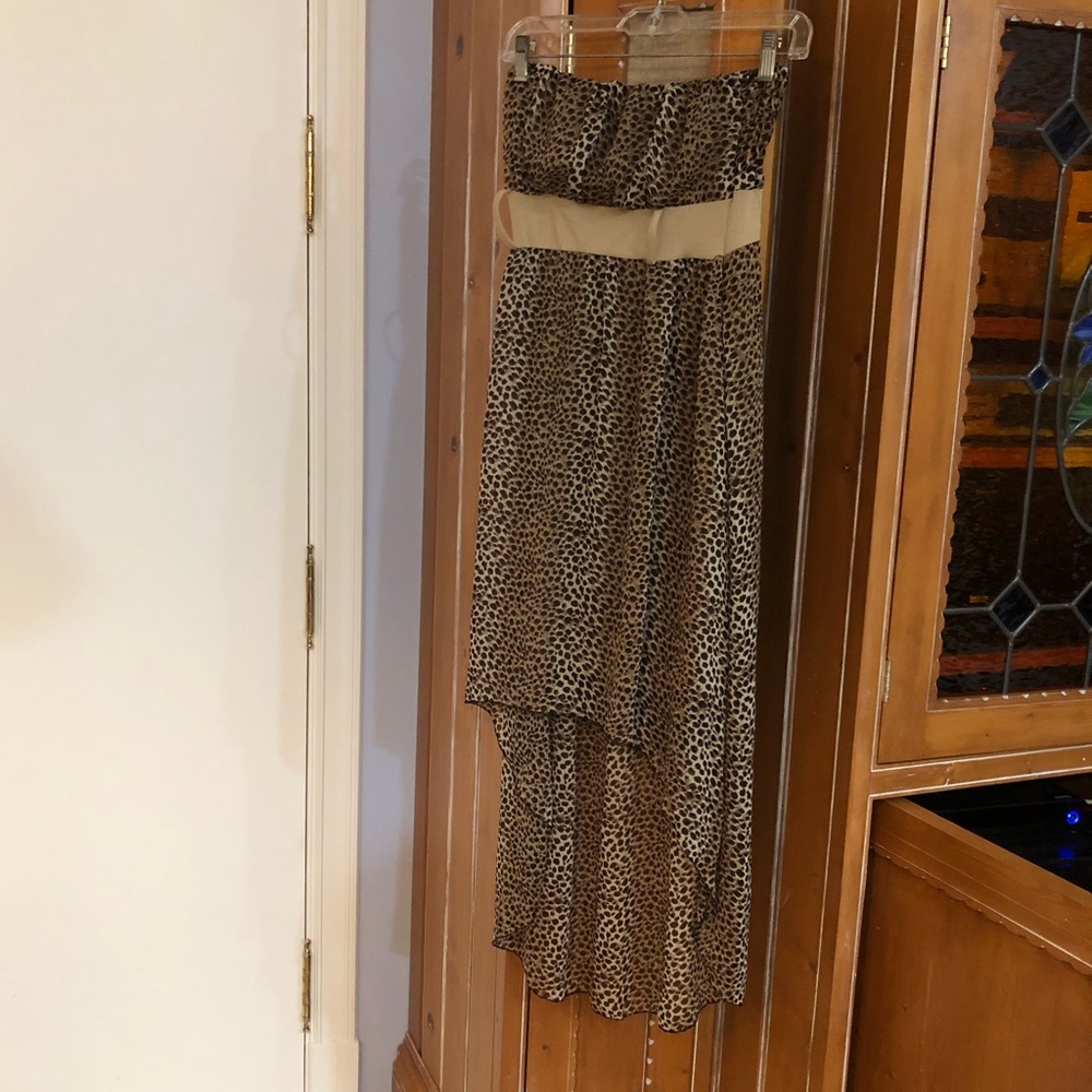Hi-low Cheetah Print Dress